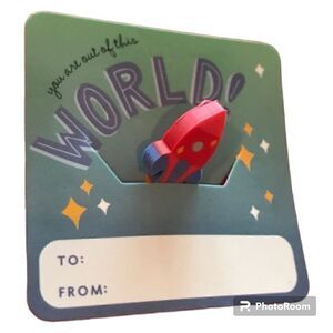 🌼🌼Valentine eraser and card kit. Rockets NWT🌼🌼